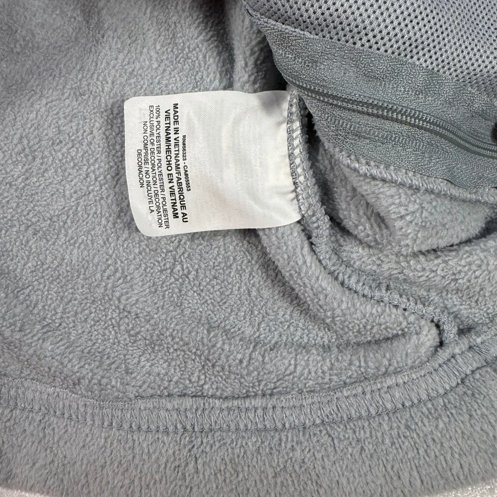 Nike Dri-FIT Fleece Pullover Tunic Top Funnel Neck Gray Women's Small‎